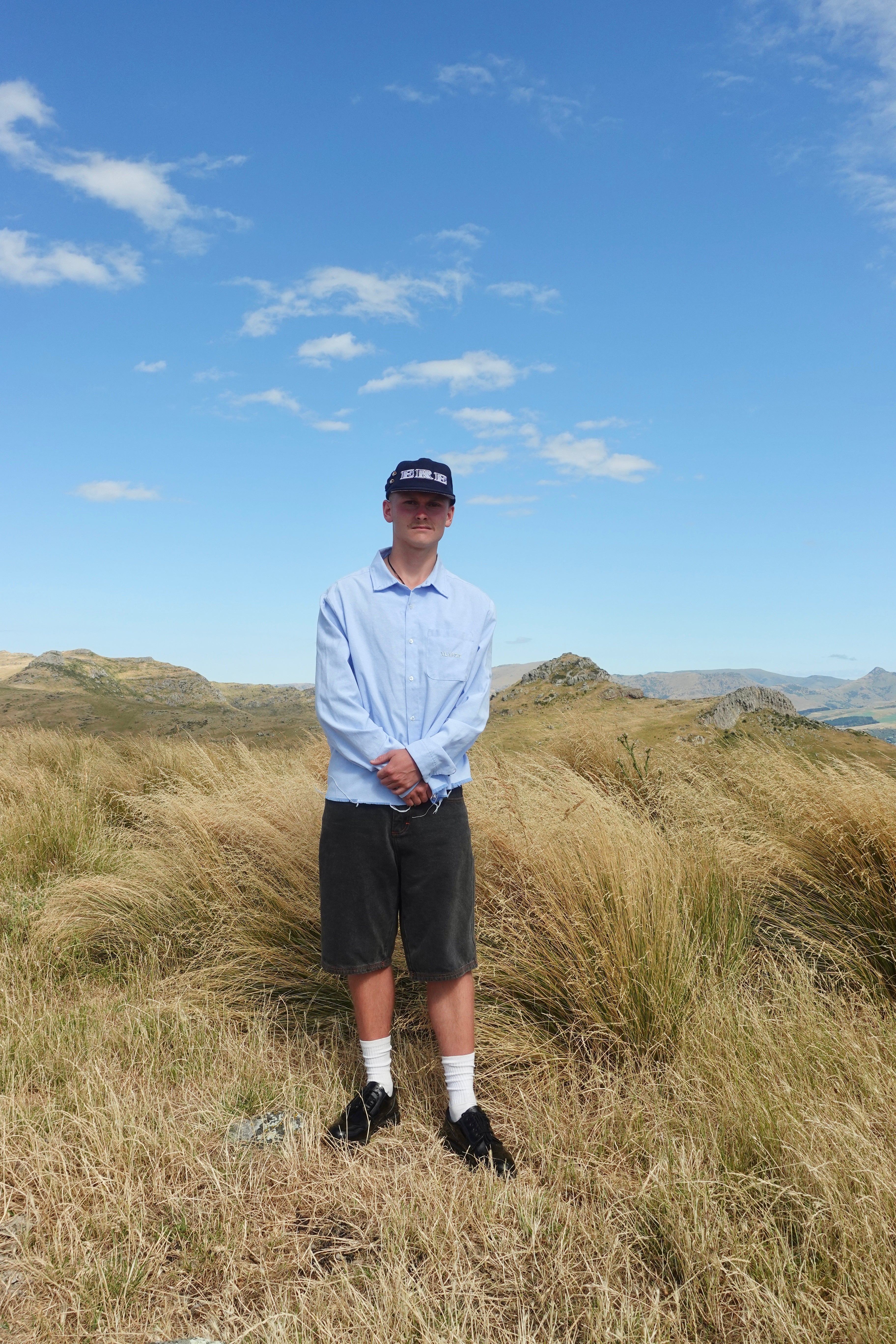 ERE Navy Wool 'Darts Club' Hat