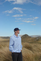 ERE Navy Wool 'Darts Club' Hat